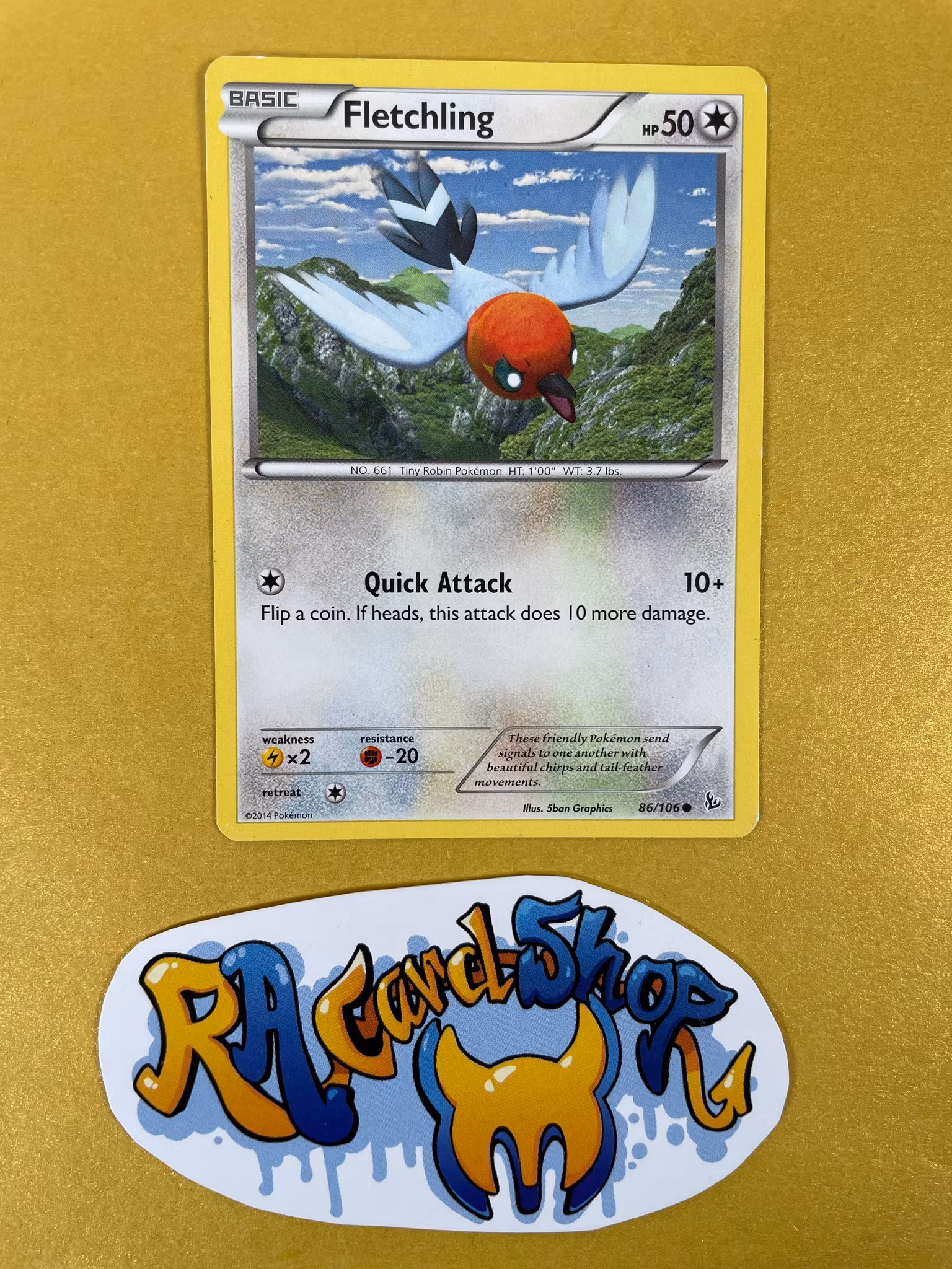 Fletchling Commmon 86/106 XY Flashfire Pokemon