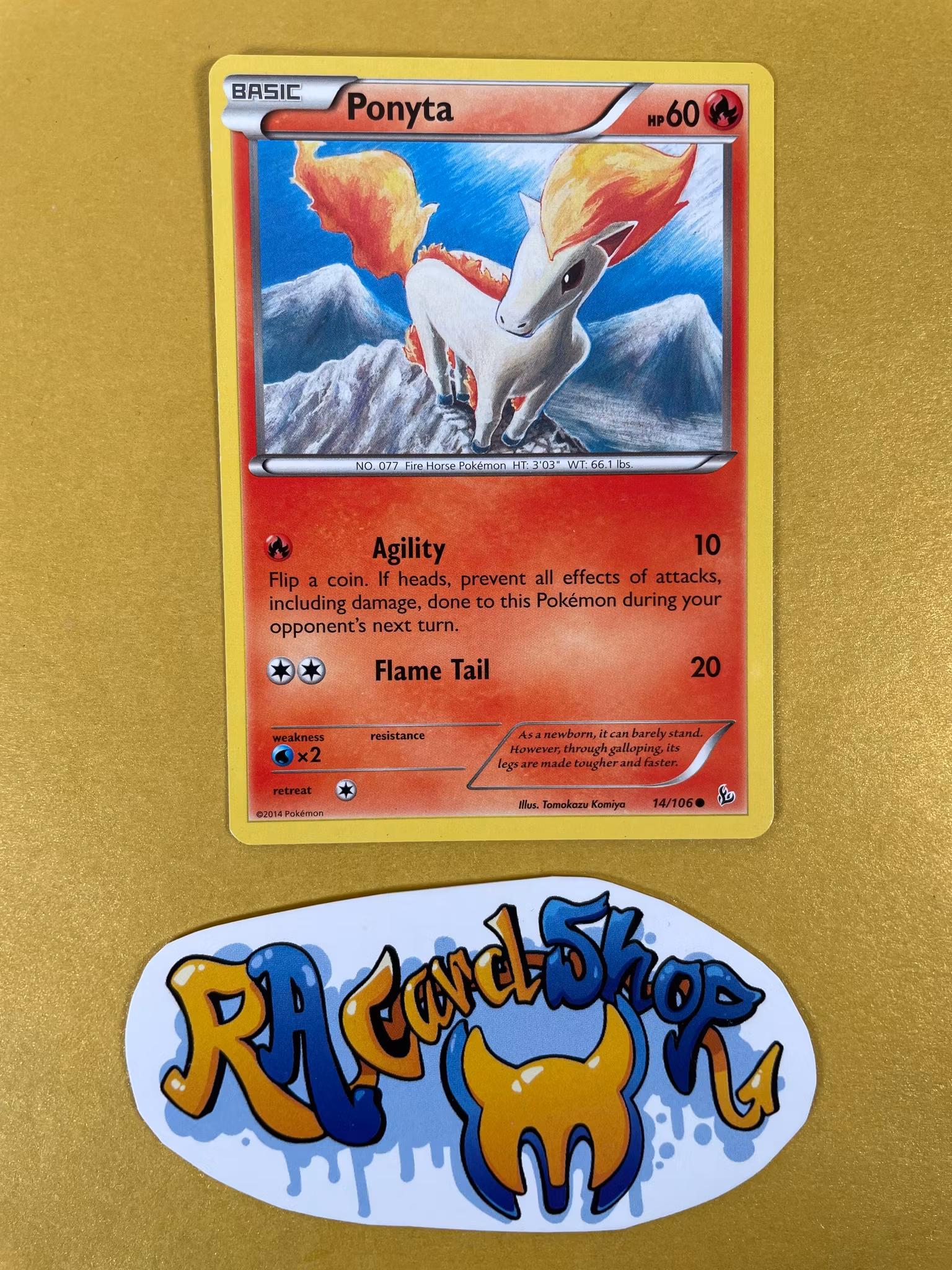 Ponyta Common 14/106 XY Flashfire Pokemon