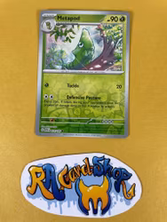 Metapod Reverse Holo Common 011/165 Pokemon 151