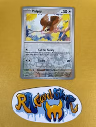 Pidgey Reverse Holo Common 016/165 Pokemon 151