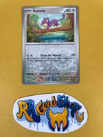 Rattata Reverse Holo Common 019/165 Pokemon 151