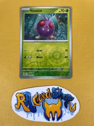 Venonat Reverse Holo Common 048/165 Pokemon 151