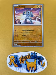 Machop Reverse Holo Common 066/165 Pokemon 151