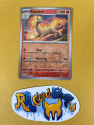 Rapidash Reverse Holo Uncommon 078/165 Pokemon 151