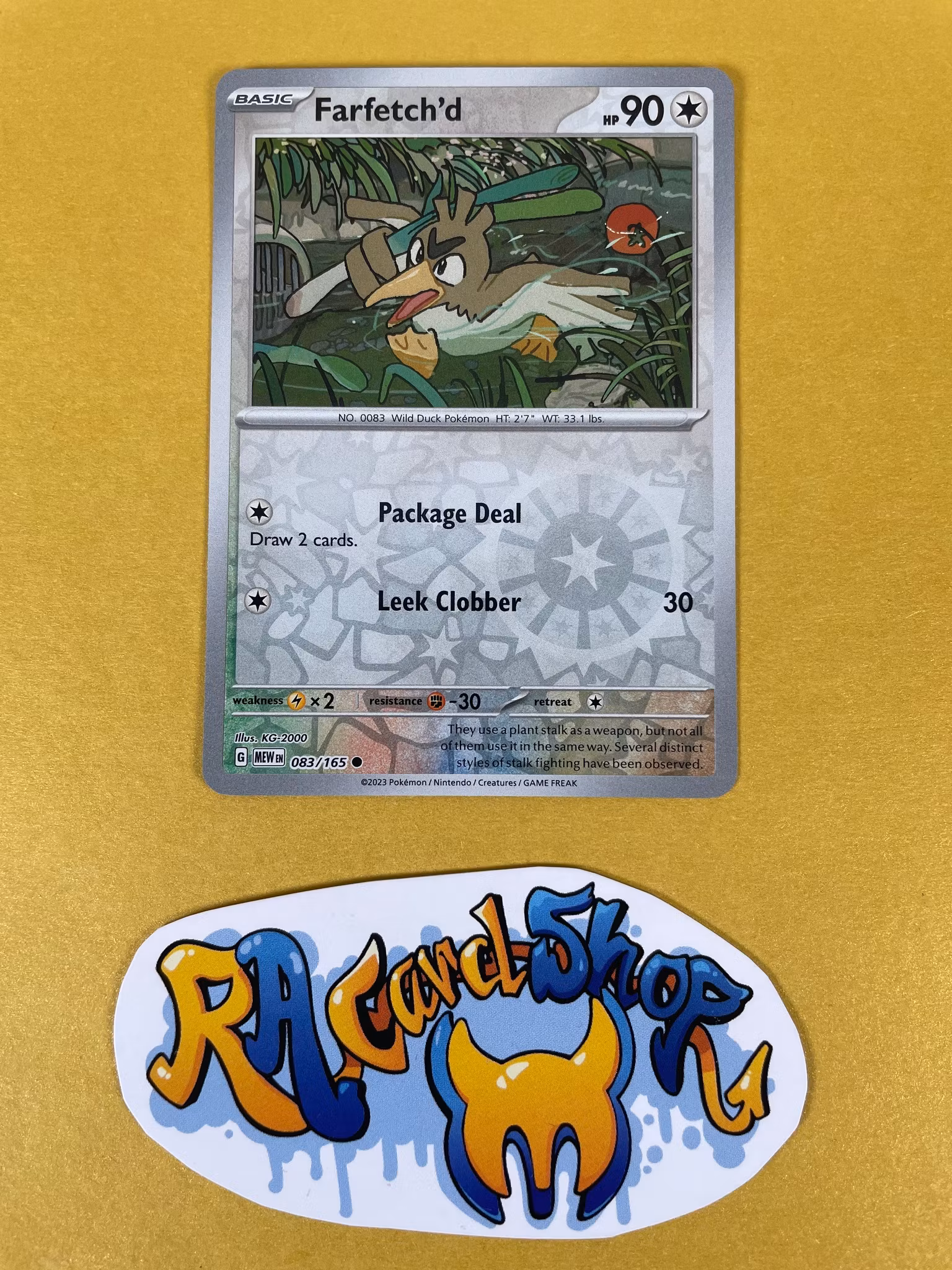 Farfetchd Reverse Holo Common 083/165 Pokemon 151