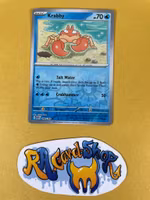 Krabby Reverse Holo Common 098/165 Pokemon 151