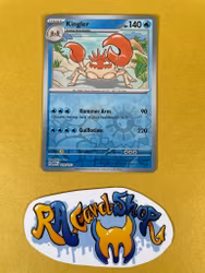 Kingler Reverse Holo Uncommon 099/165 Pokemon 151