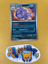 Weezing Reverse Holo Rare 110/165 Pokemon 151