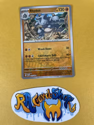 Rhydon Reverse Holo Uncommon 112/165 Pokemon 151