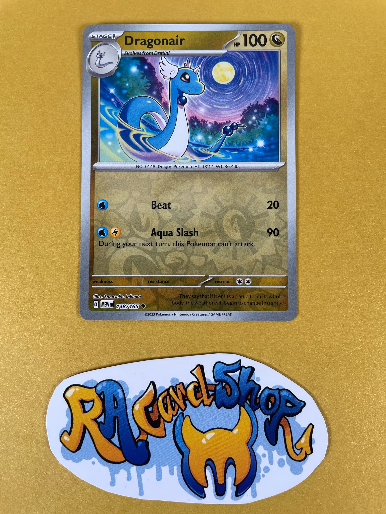 Dragonair Reverse Holo Uncommon 148/165 Pokemon 151