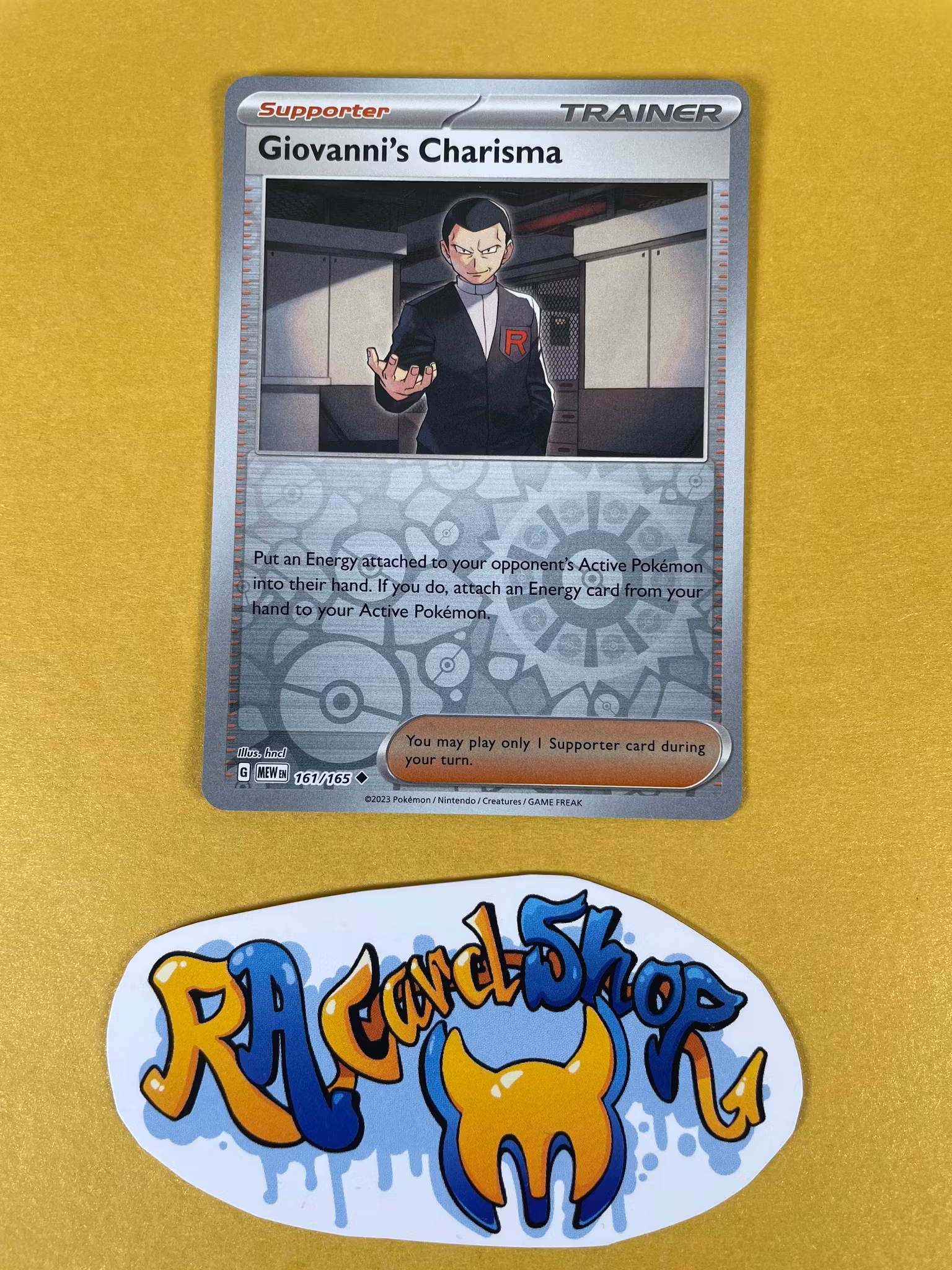 Giovannis Charisma Reverse Holo Uncommon 161/165 Pokemon 151