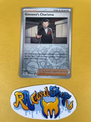 Giovannis Charisma Reverse Holo Uncommon 161/165 Pokemon 151