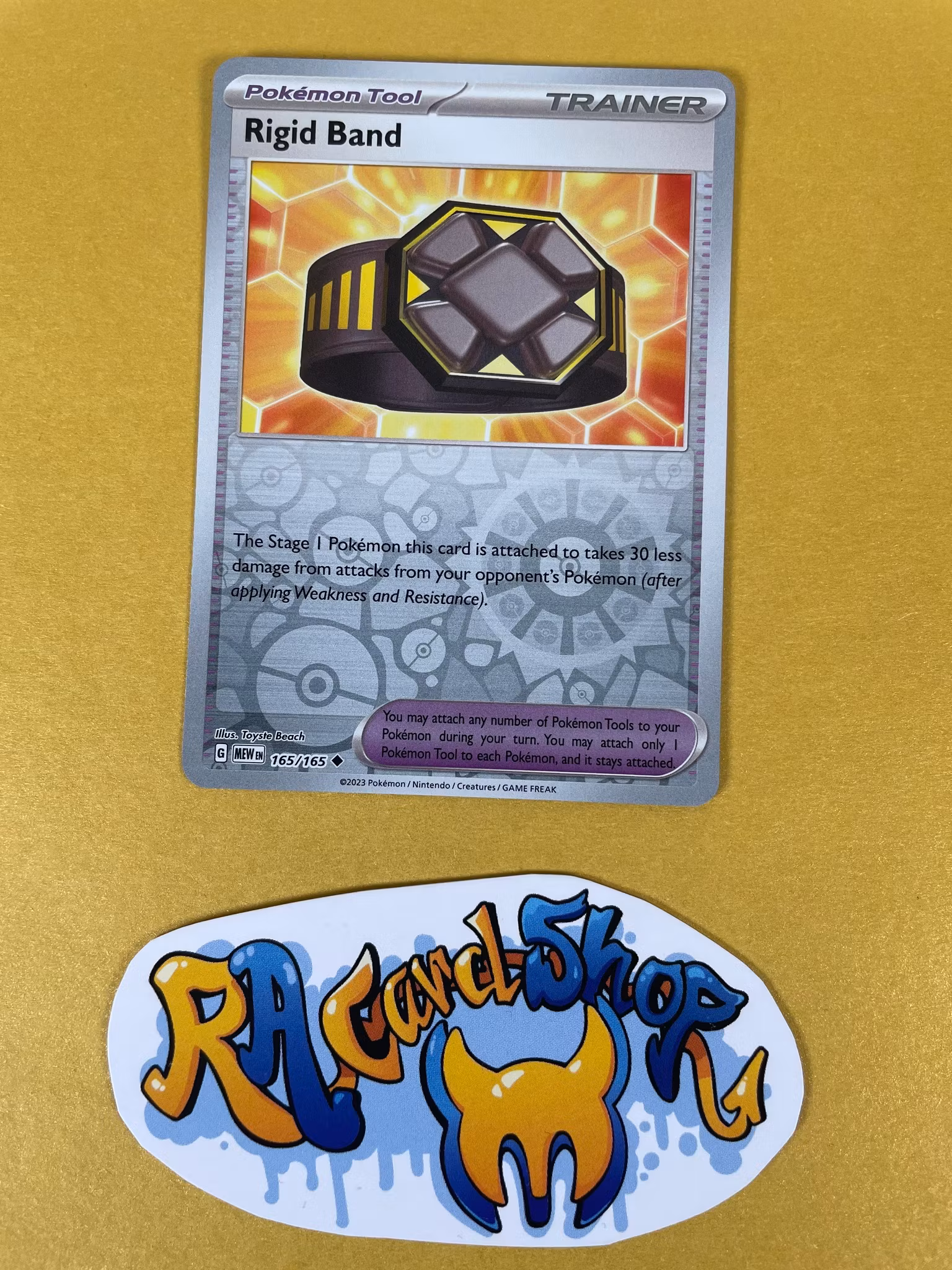 Rigid Band Reverse Holo Uncommon 165/165 Pokemon 151