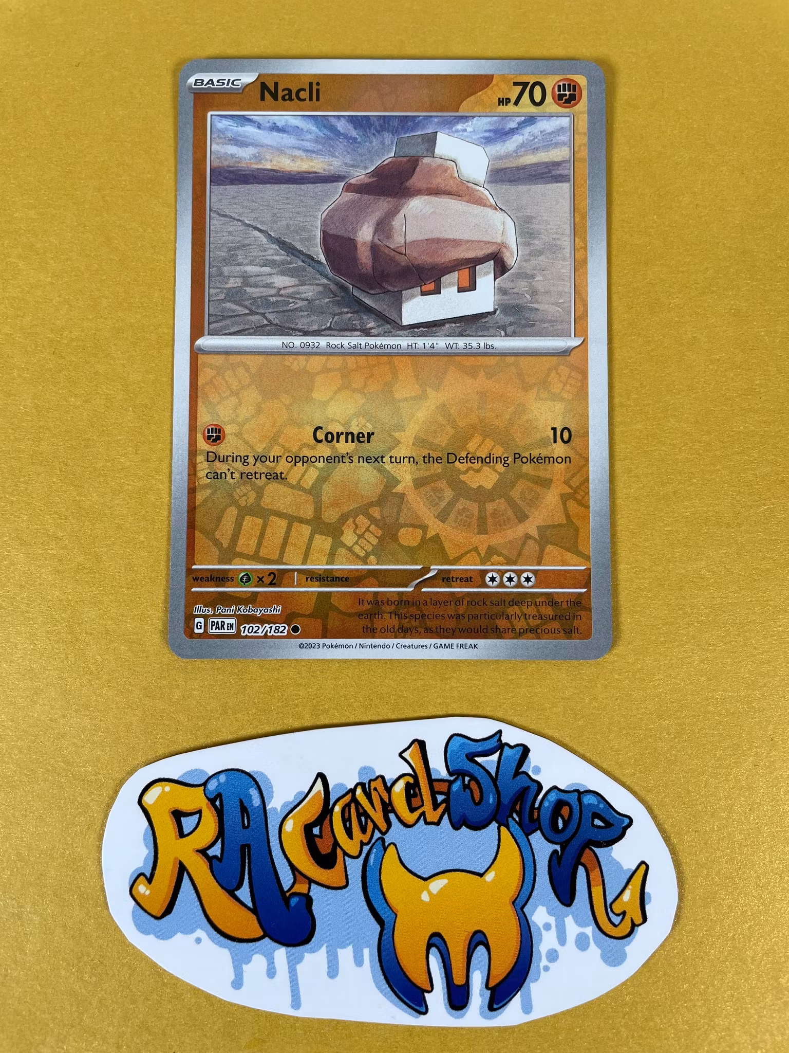 Nacli Reverse Holo Common 102/182 Paradox Rift Pokemon