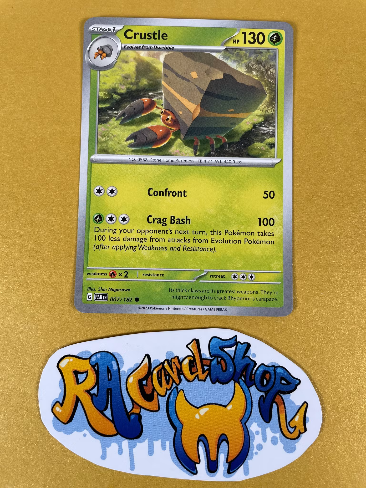 Crustle Common 007/182 Paradox Rift Pokemon