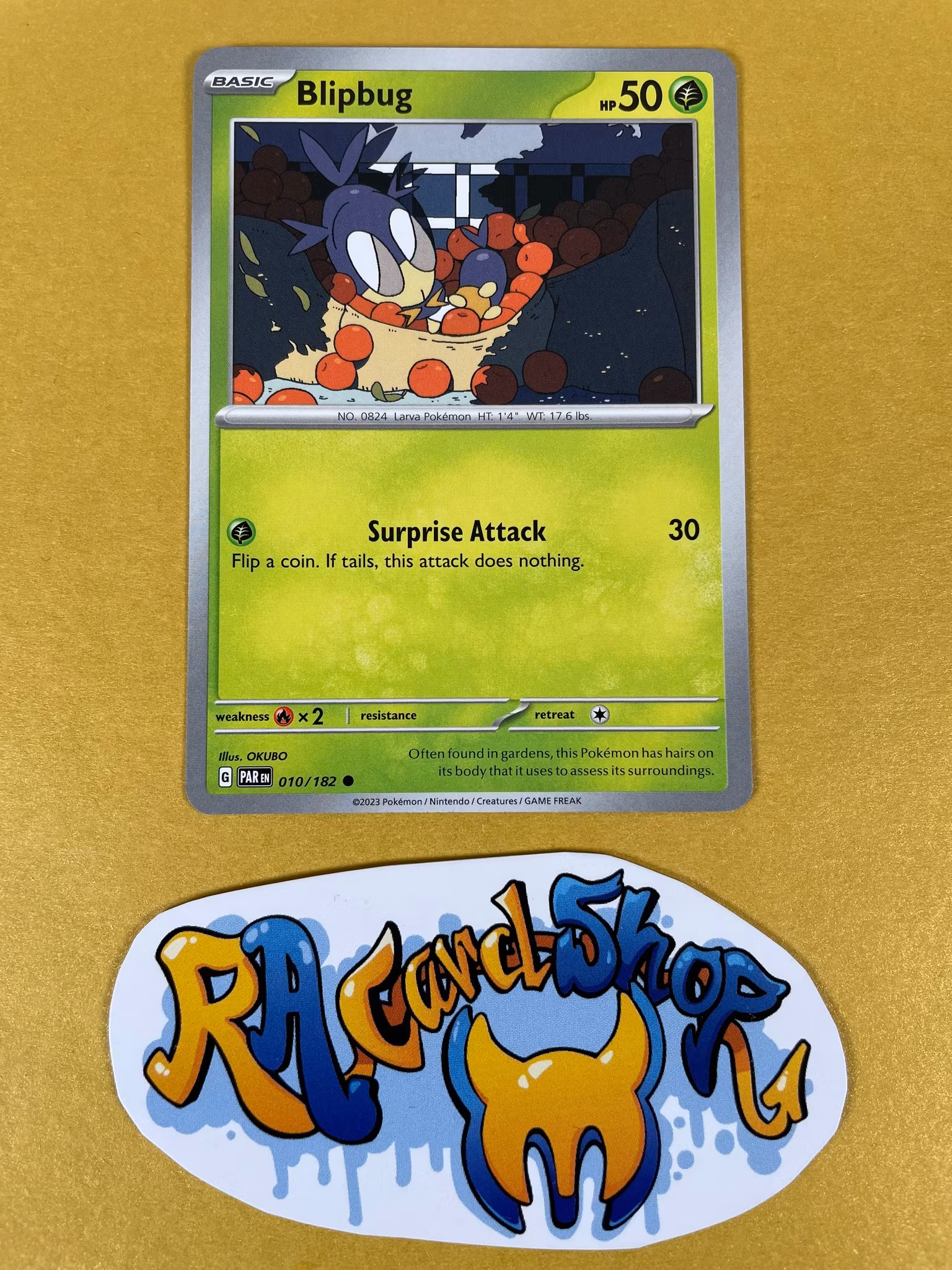 Blipbug Common 010/182 Paradox Rift Pokemon