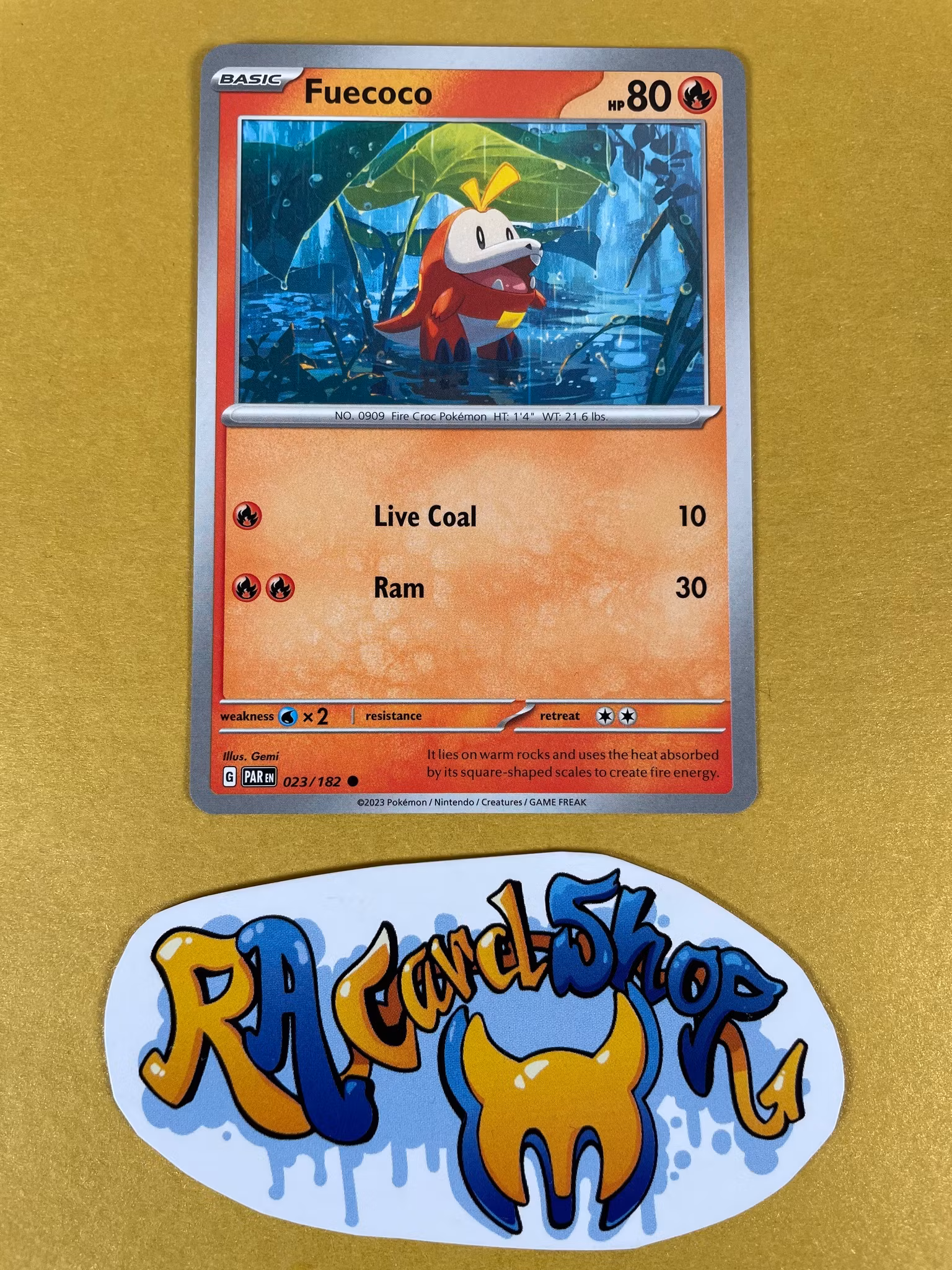 Fuecoco Common 023/182 Paradox Rift Pokemon