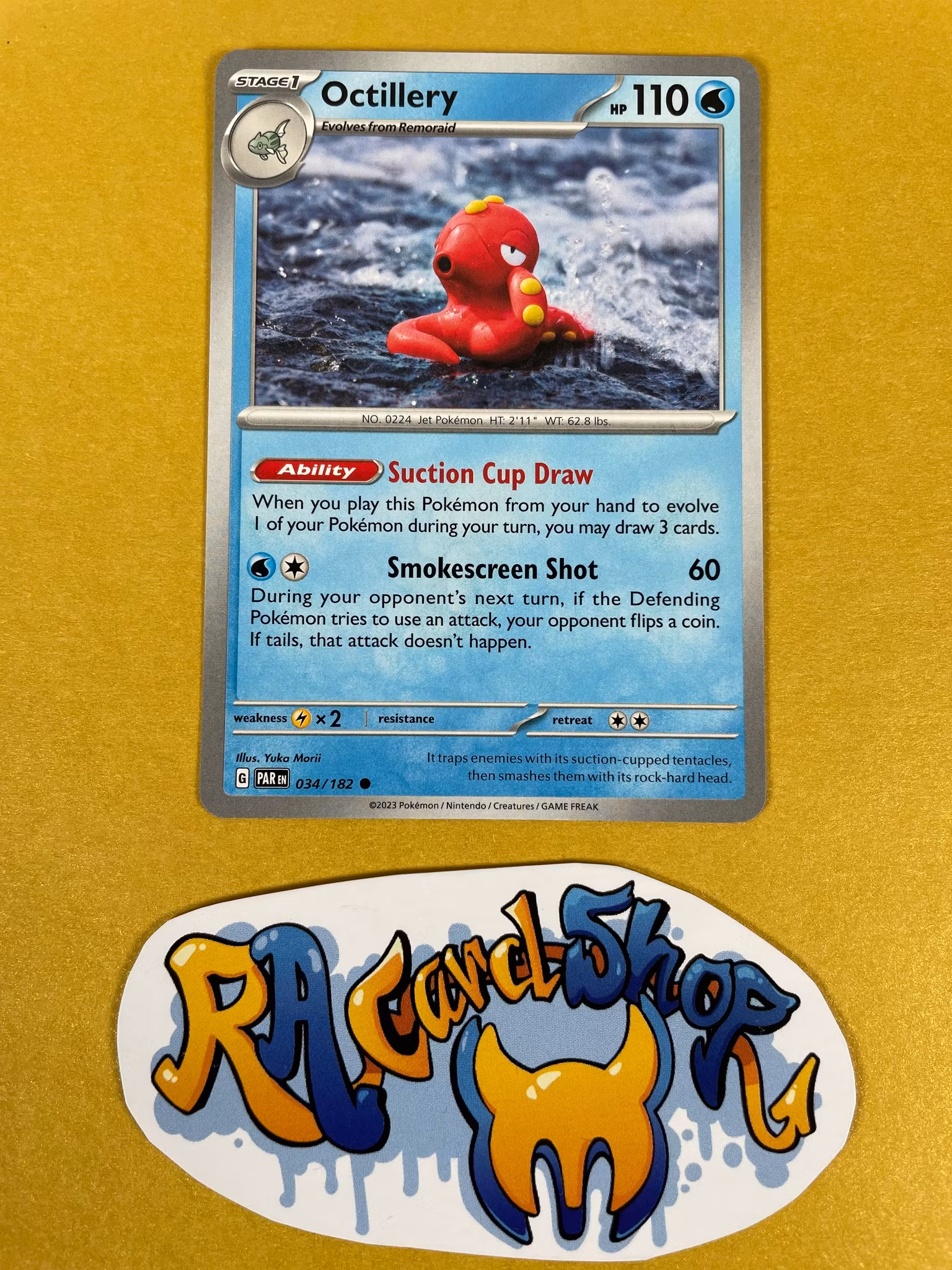 Octillery Common 034/182 Paradox Rift Pokemon