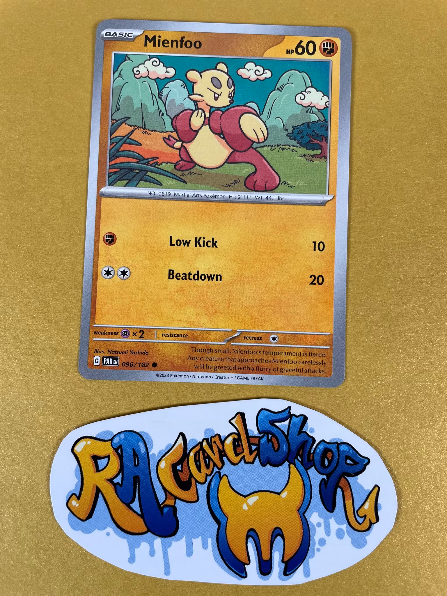 Mienfoo Common 096/182 Paradox Rift Pokemon