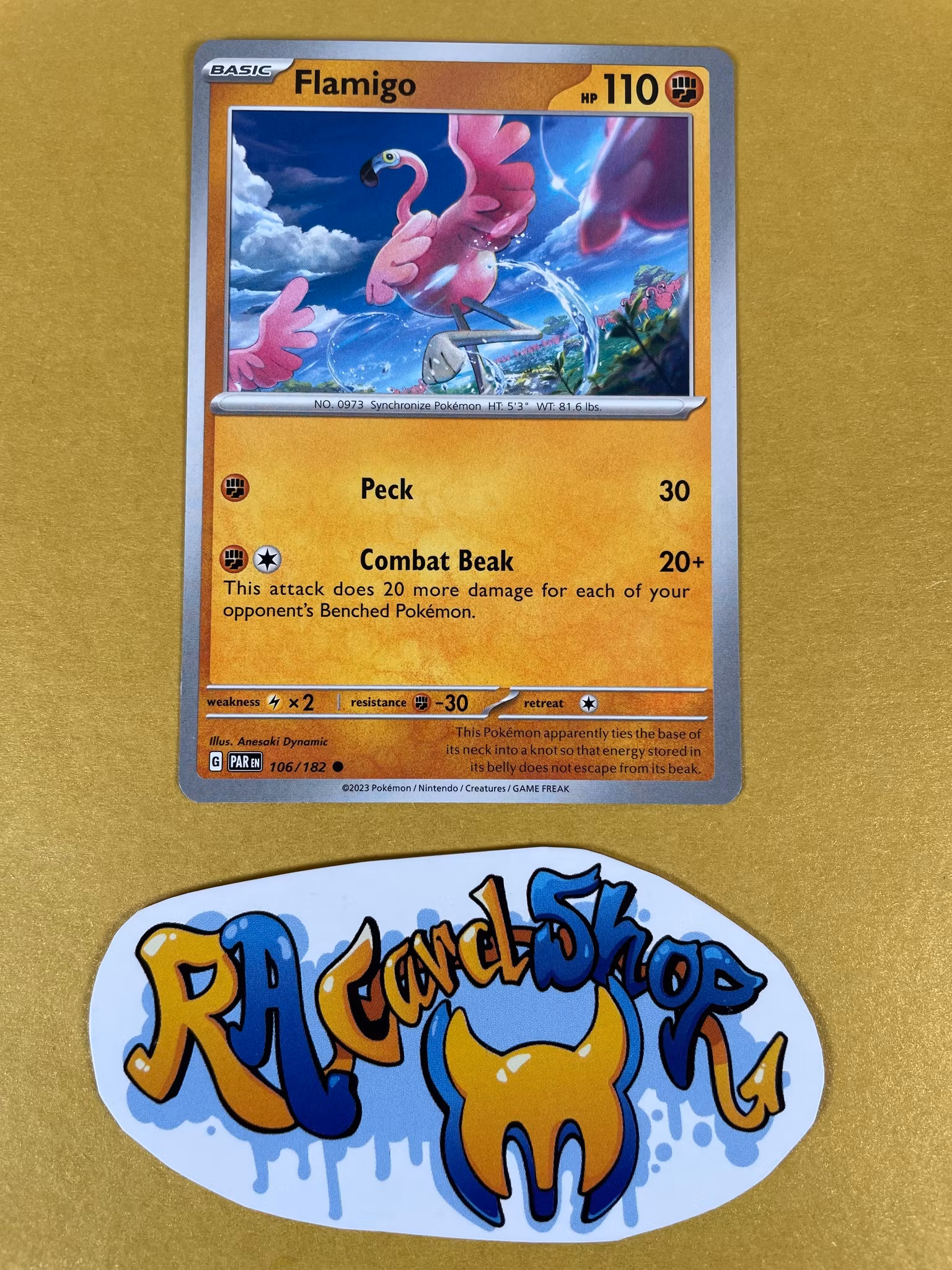 Flamigo Common 106/182 Paradox Rift Pokemon