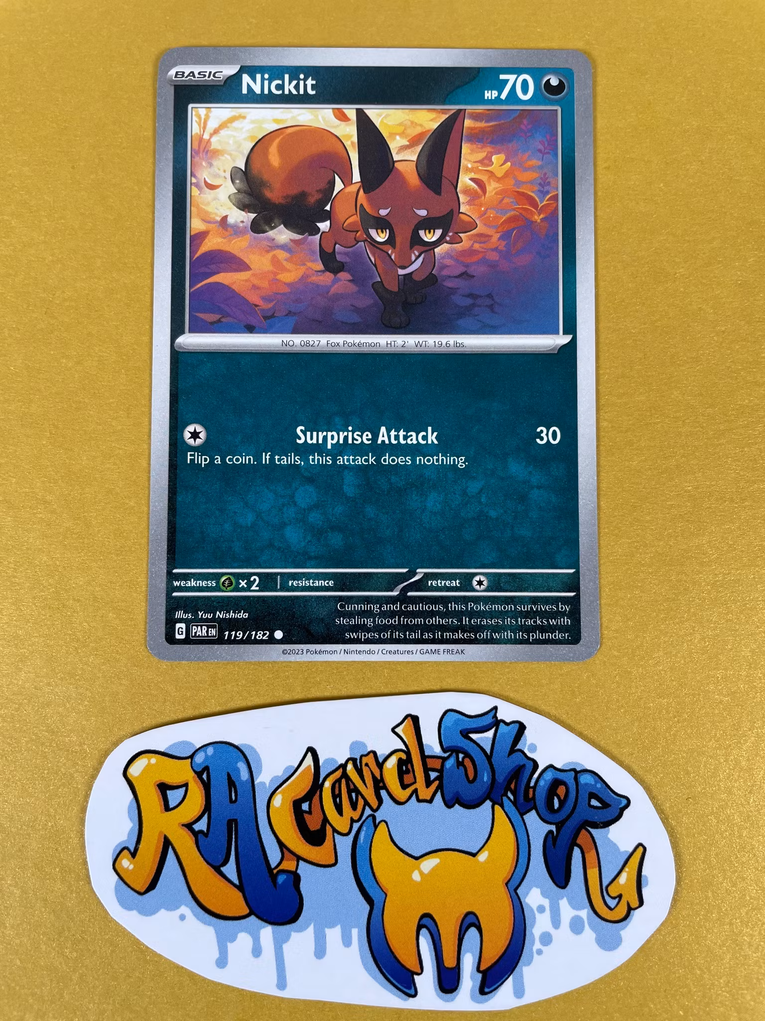 Nickit Common 119/182 Paradox Rift Pokemon