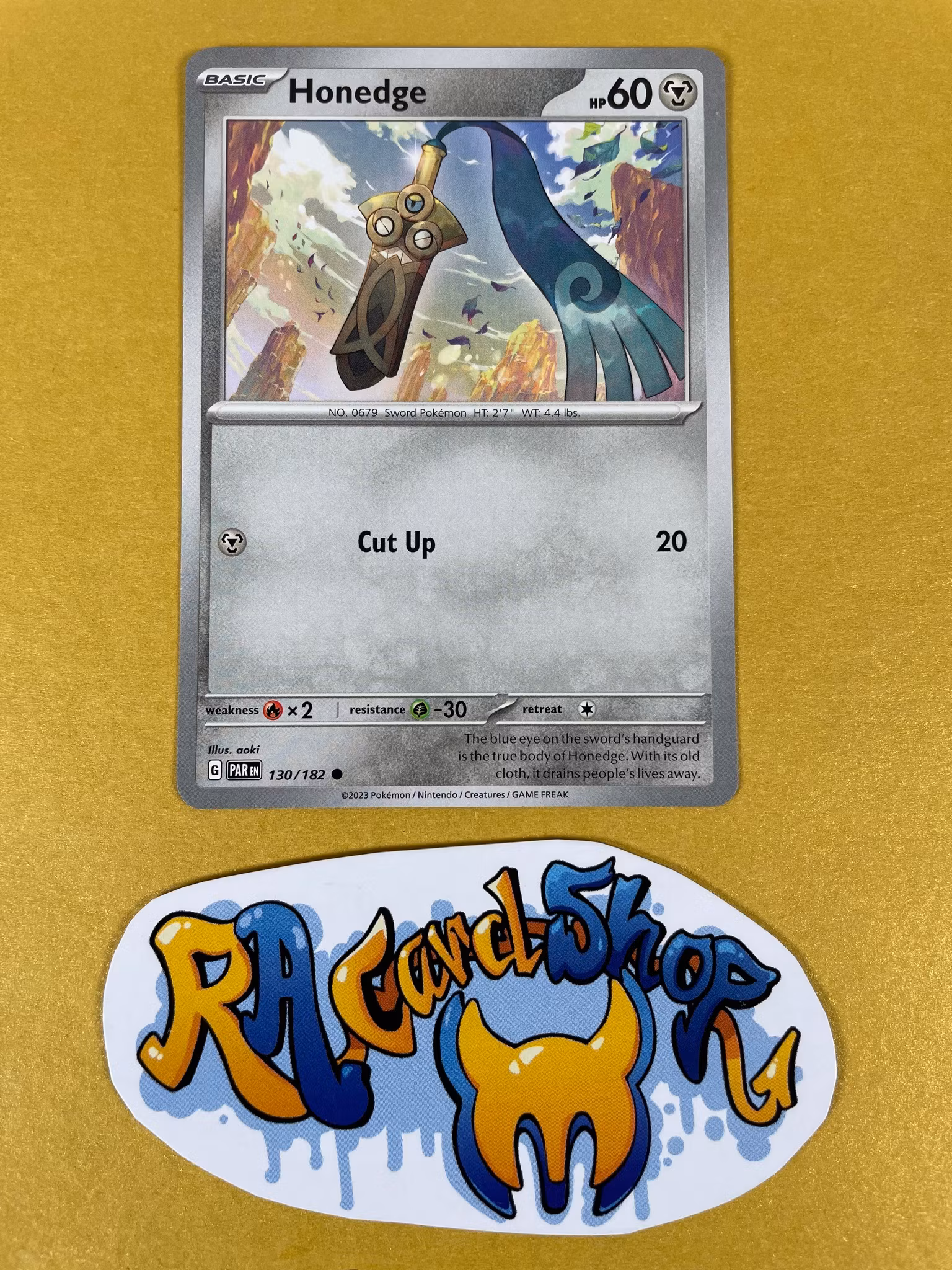 Honedge Common 130/182 Paradox Rift Pokemon