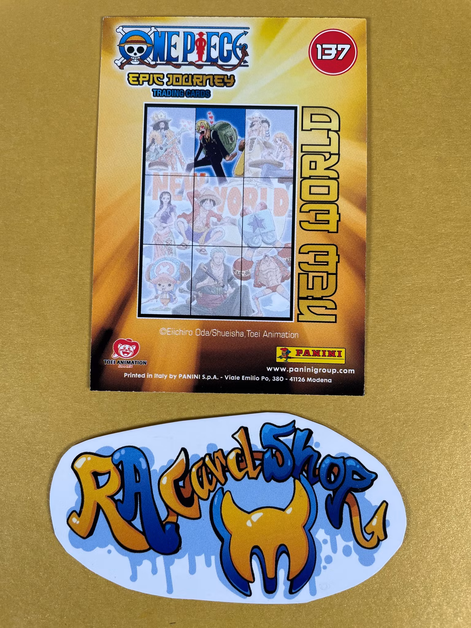New World 137 Epic Journey Trading Cards Panini One Piece