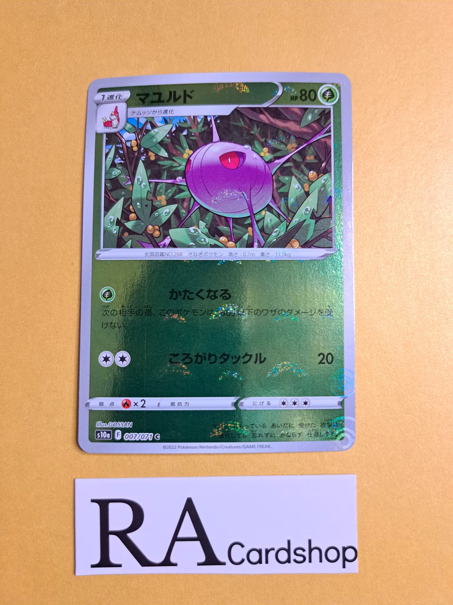 Cascoon Reverse Holo Common 007/071 Dark Phantasma s10a Pokemon