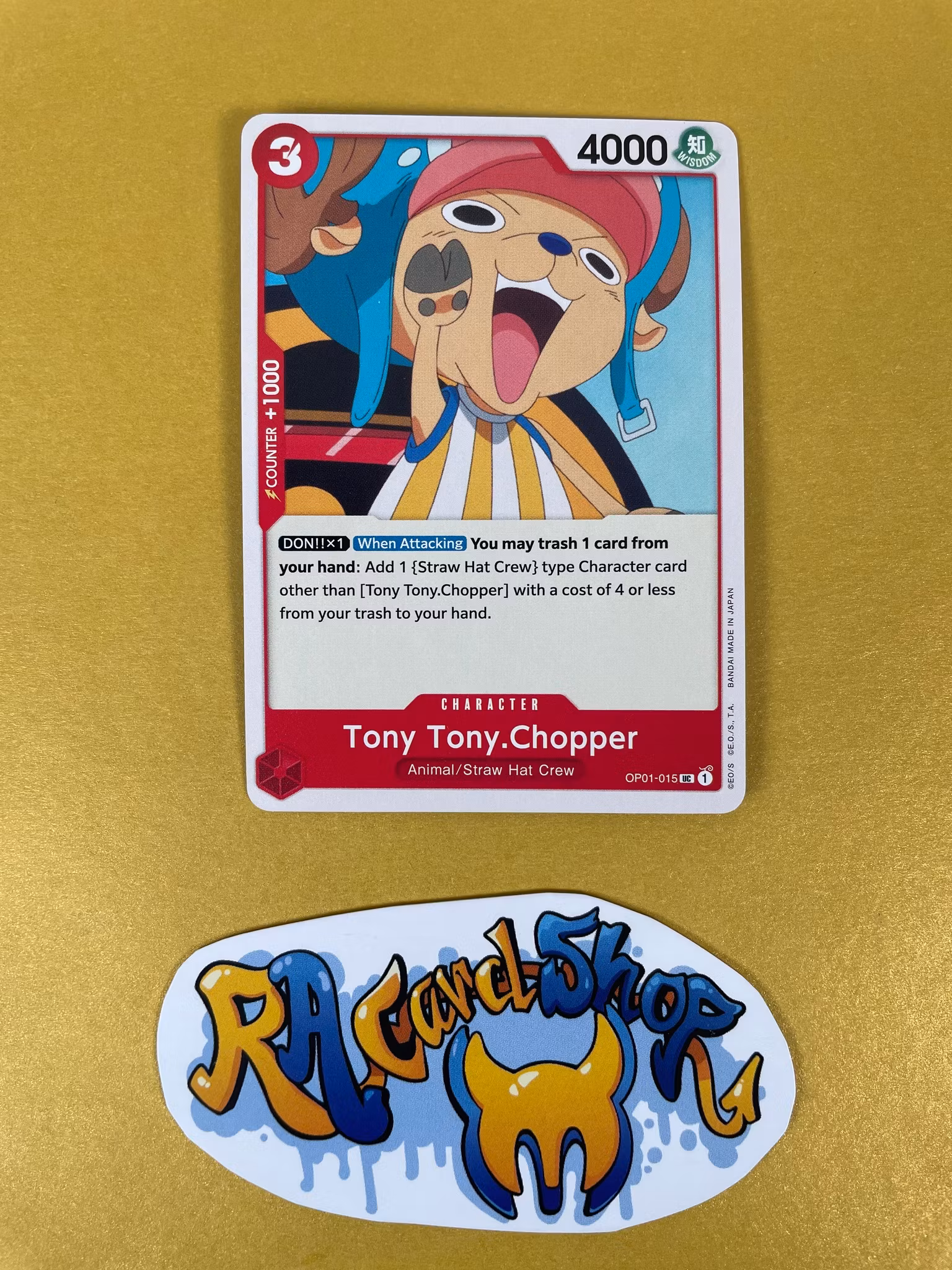 Tony Tony Chopper Uncommon OP01-015 Pre-Errata Romance Dawn One Piece