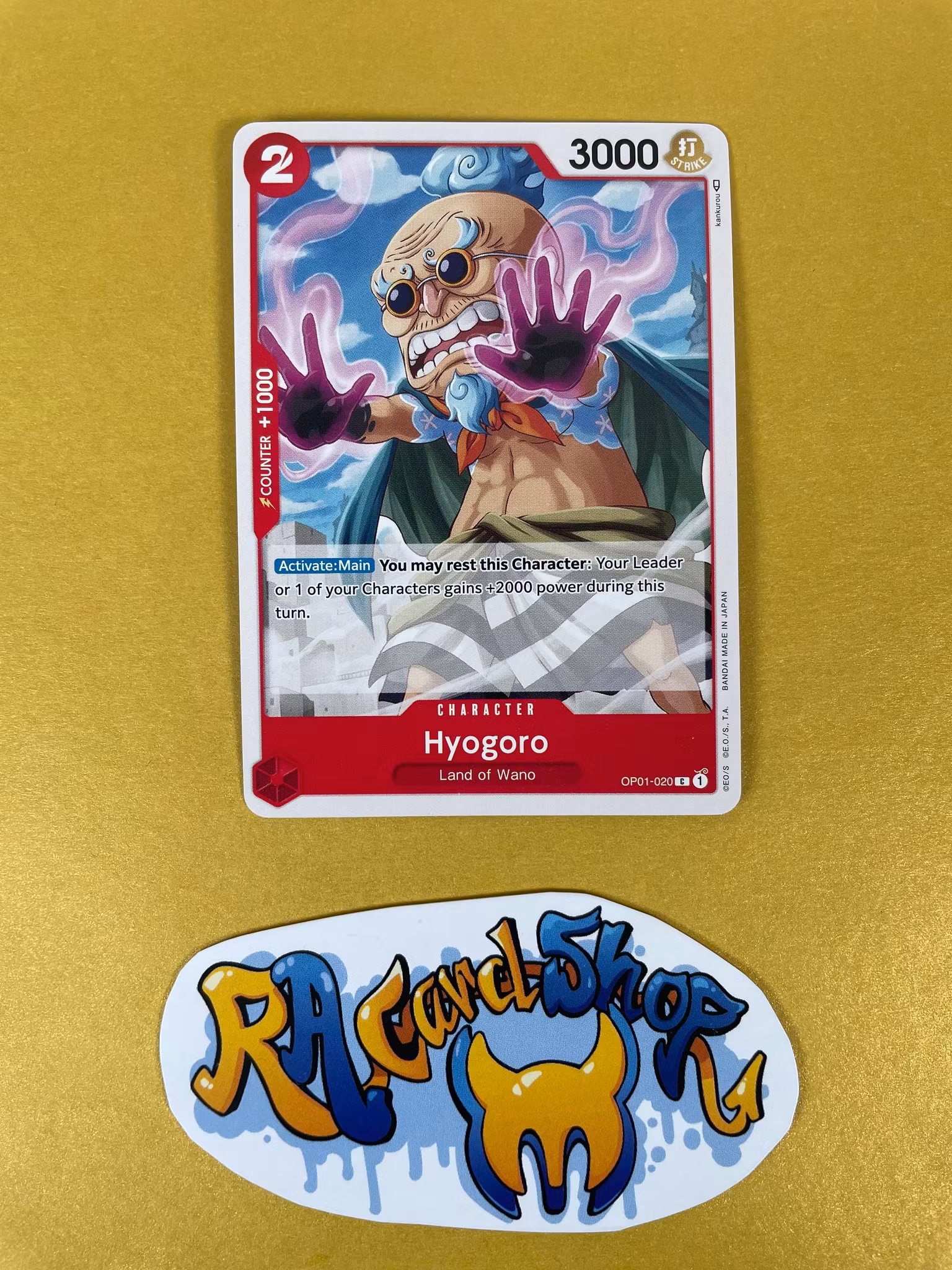 Hyogoro Common OP01-020 Pre-Errata Romance Dawn One Piece Card Game