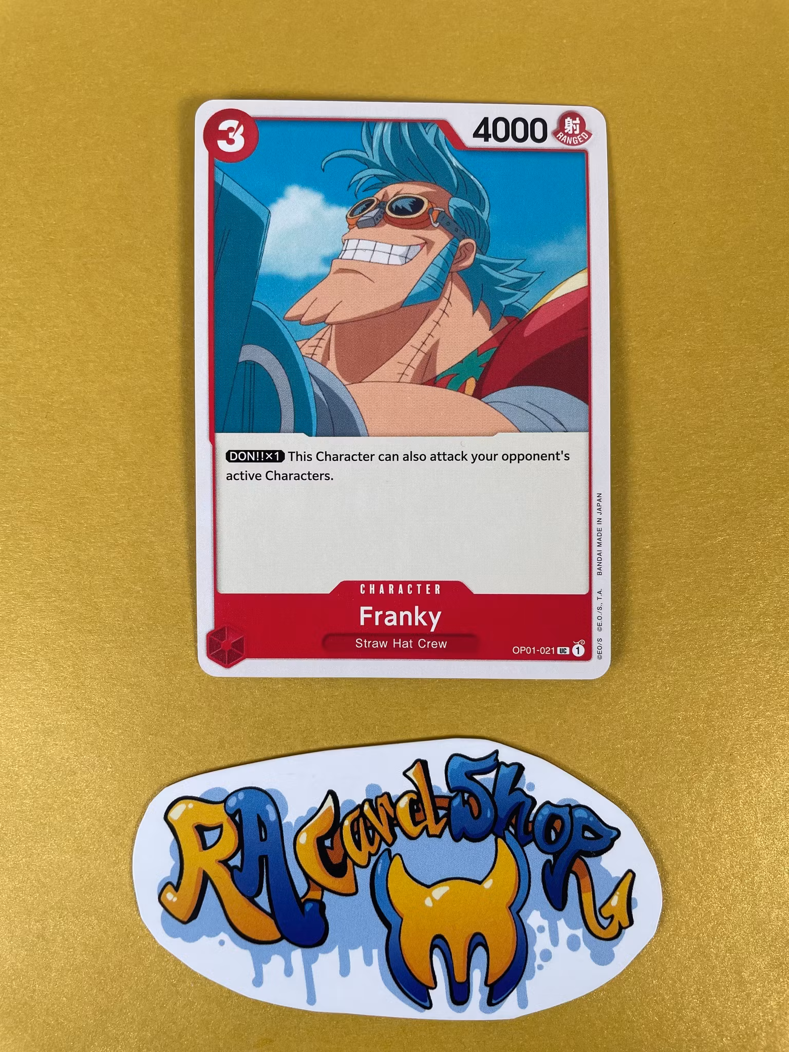 Franky Uncommon OP01-021 Romance Dawn One Piece Card Game