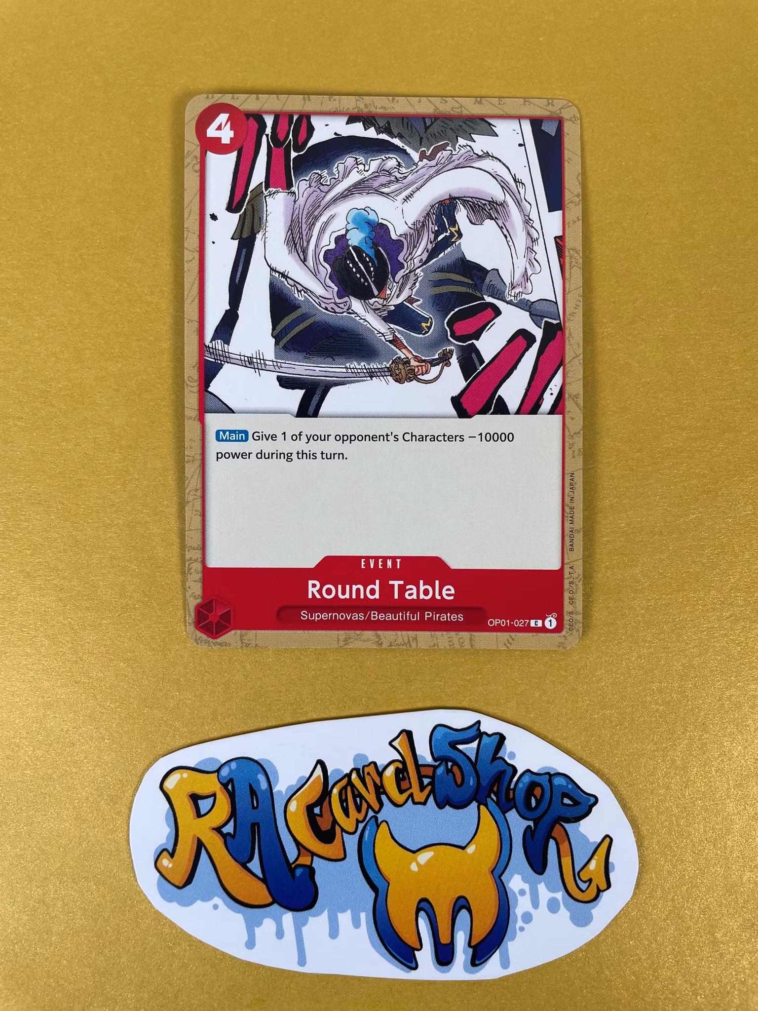 Round Table Common OP01-027 Pre-Errata Romance Dawn One Piece Card Game