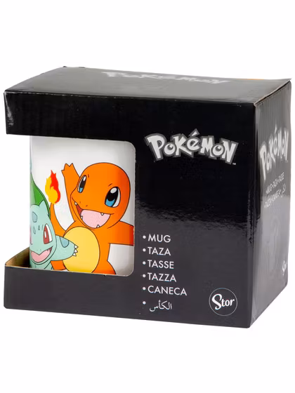 Pokemon Squirtle, Charmander, Bulbasaur, Pikachu Mug