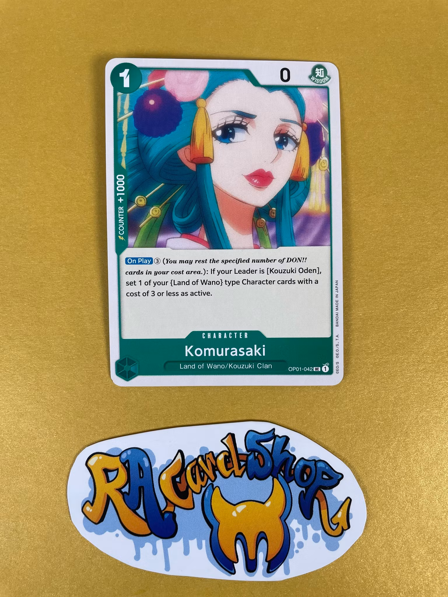 Komurasaki Uncommon OP01-042 Pre-Errata Romance Dawn One Piece Card Game