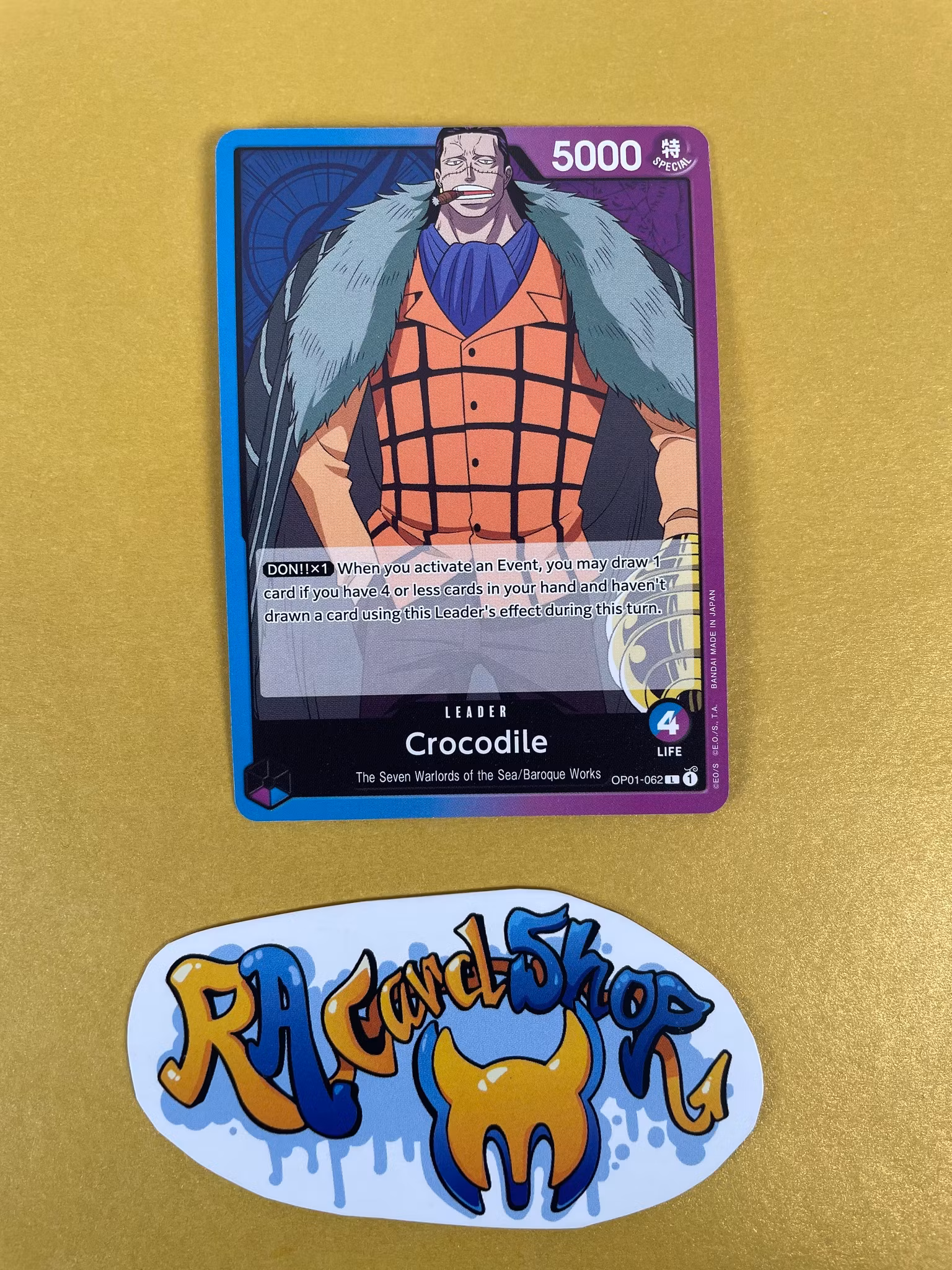 Crocodile Leader OP01-062 Romance Dawn One Piece