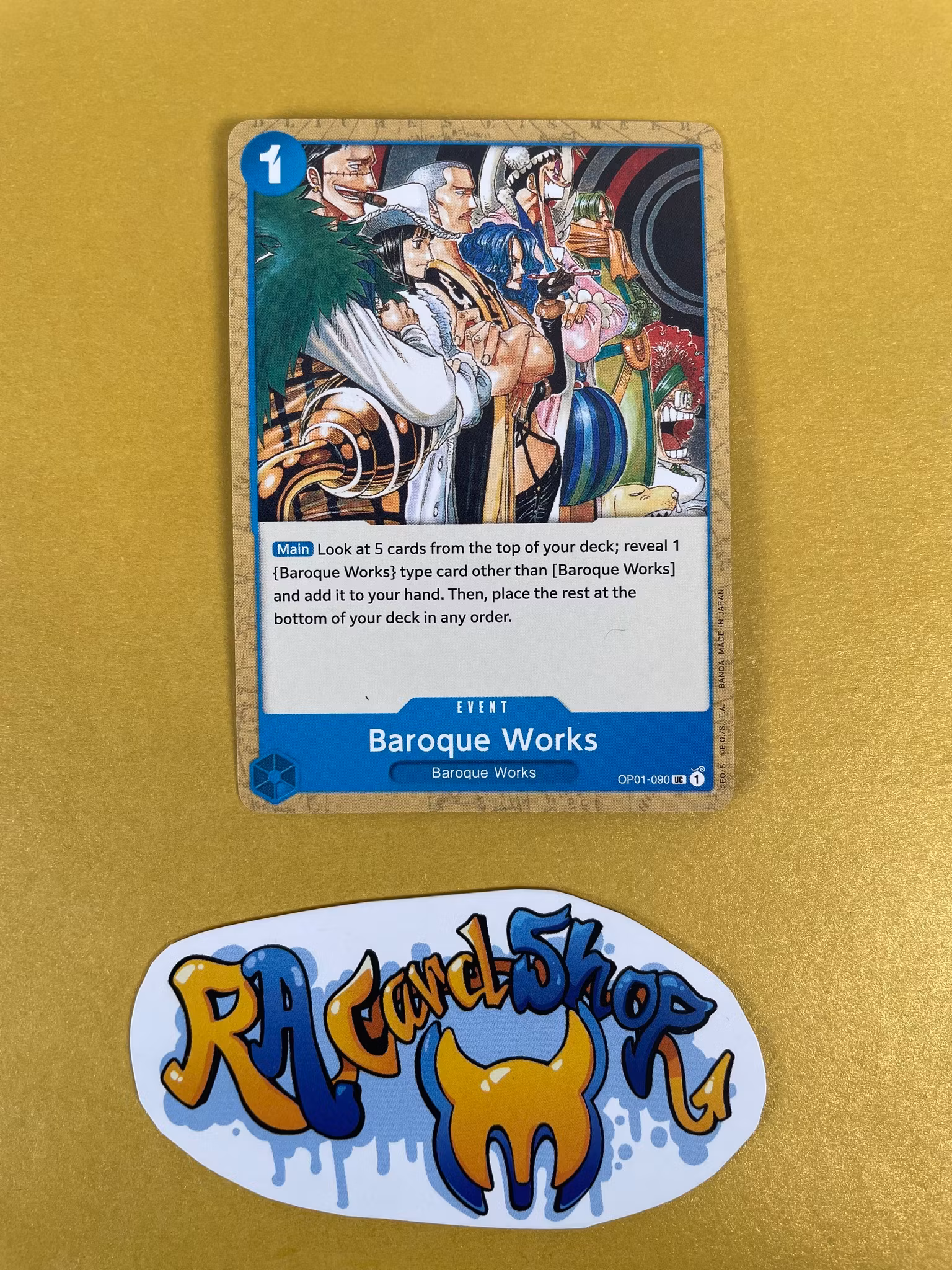 Baroque Works Uncommon OP01-090 Pre-Errata Romance Dawn One Piece Card Game