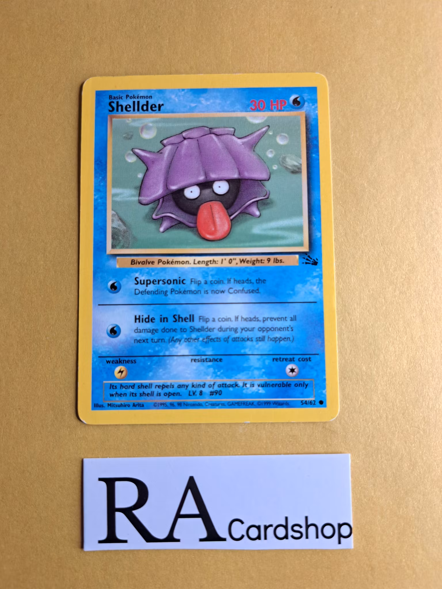 Shellder Common 54/62 Fossil Pokemon TCG (3)