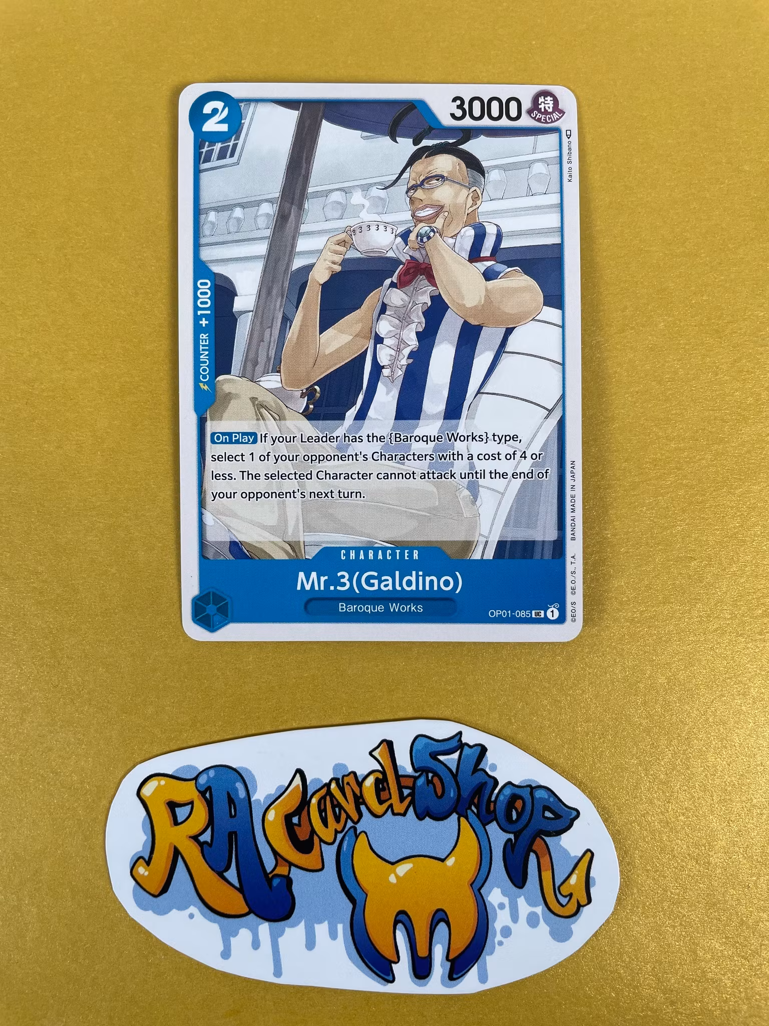Mr 3 Galdino Uncommon OP01-085 Pre-Errata Romance Dawn One Piece Card Game