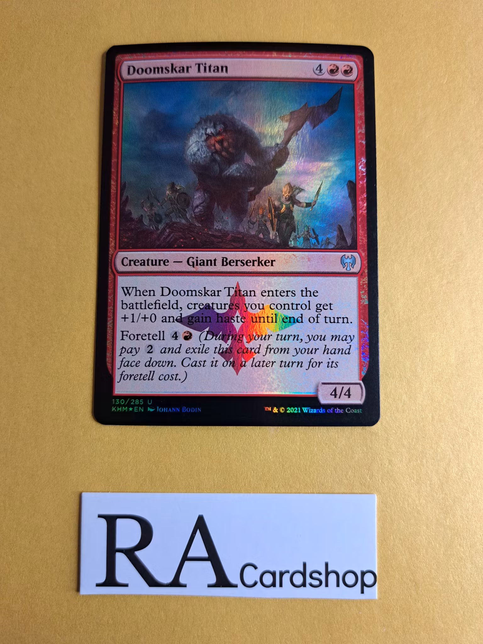 Doomskar Titan Foil Uncommon 130/285 Kaldheim (KHM) Magic the Gathering