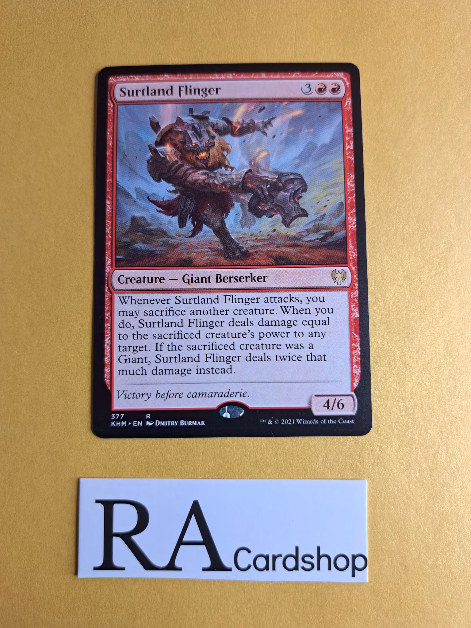 Surtland Flinger Rare 377 Kaldheim (KHM) Magic the Gathering