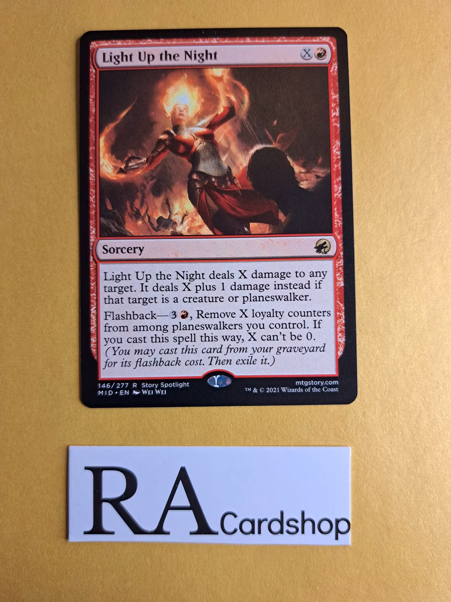 Light Up the Night Rare 146/277 Innistrad Midnight Hunt (MID) Magic the Gathering