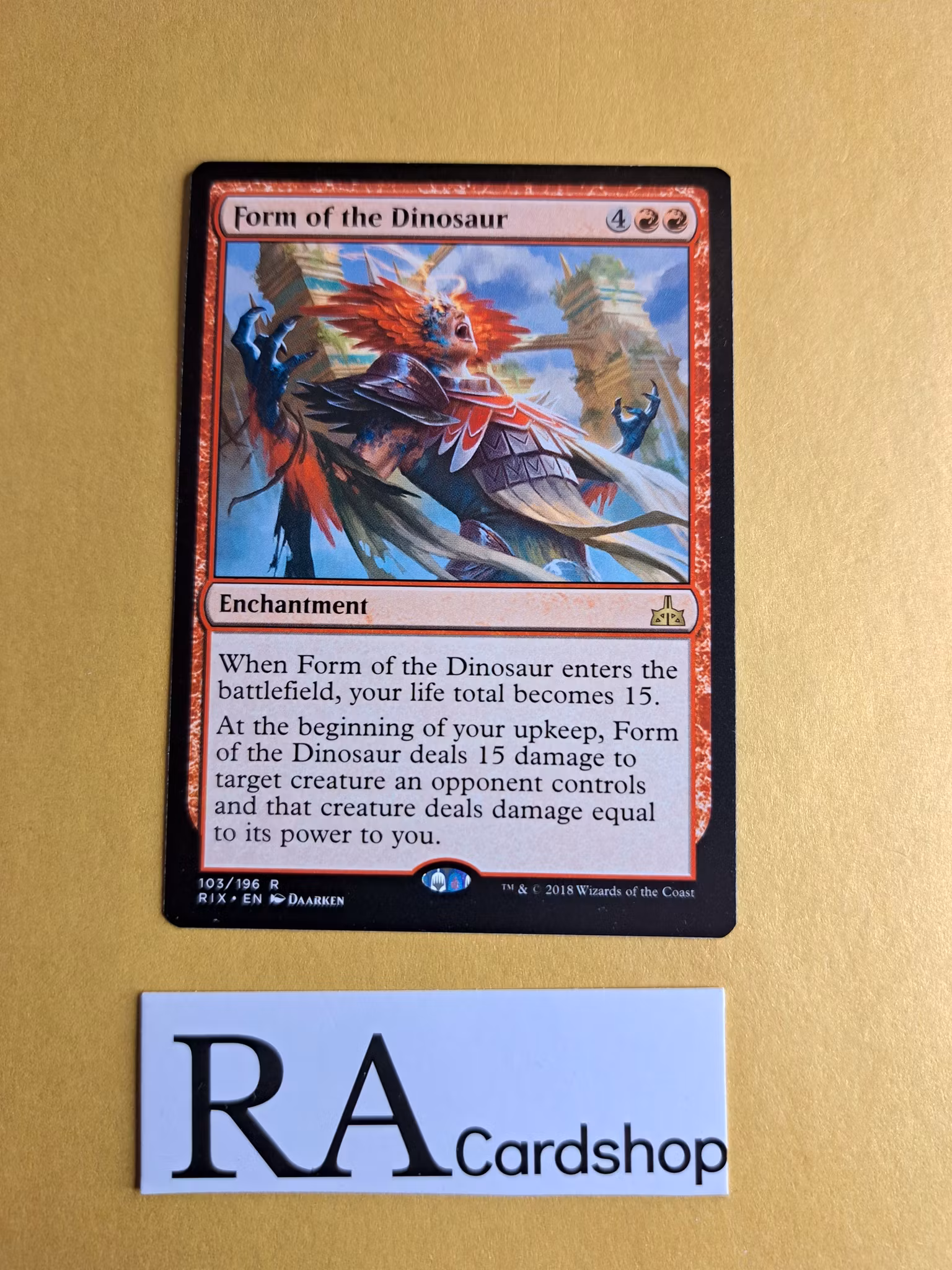 Form of the Dinosaur Rare 103/303 Modern Horizons 2 (MH2) Magic the Gathering