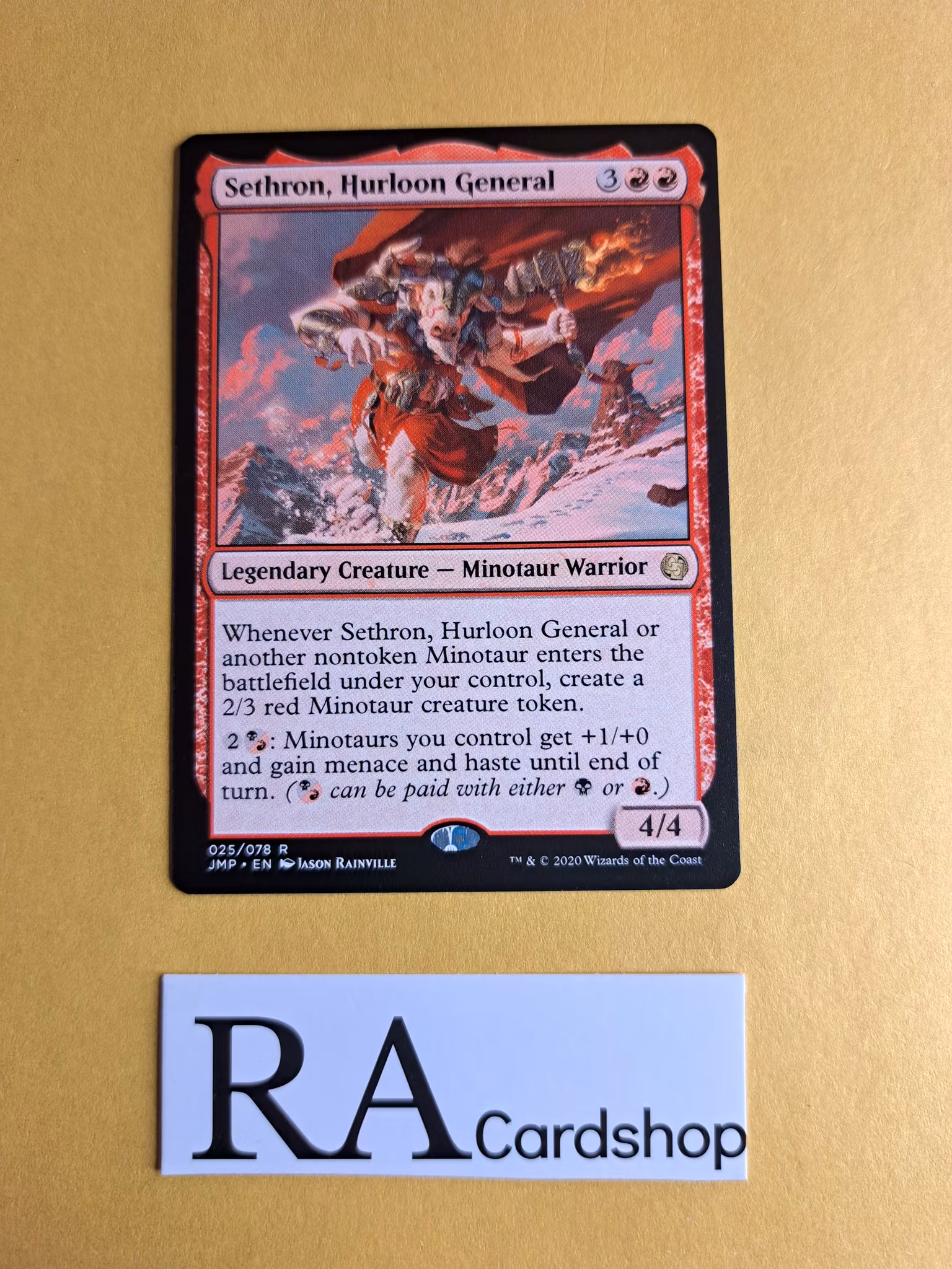 Sethron Hurloon General Rare 025/078 Jumpstart (JMP) Magic the Gathering