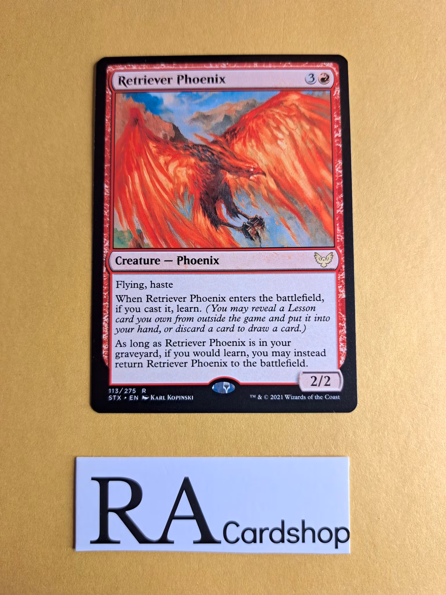 Retriever Phoenix Rare 113/275 Strixhaven School of Mages (STX) Magic the Gathering