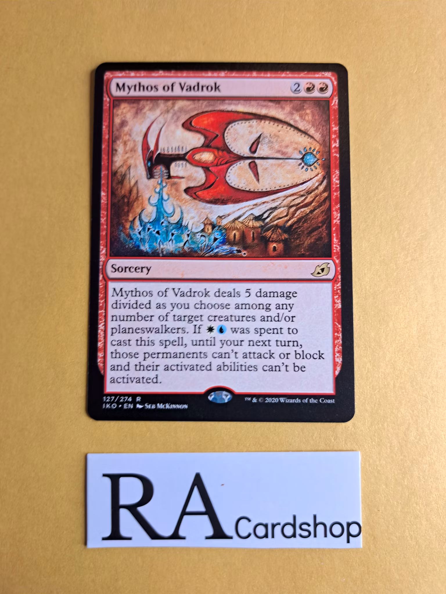 Mythos of Vadrok Rare 127/274 Ikoria Lair of Behemoths (IKO) Magic the Gathering