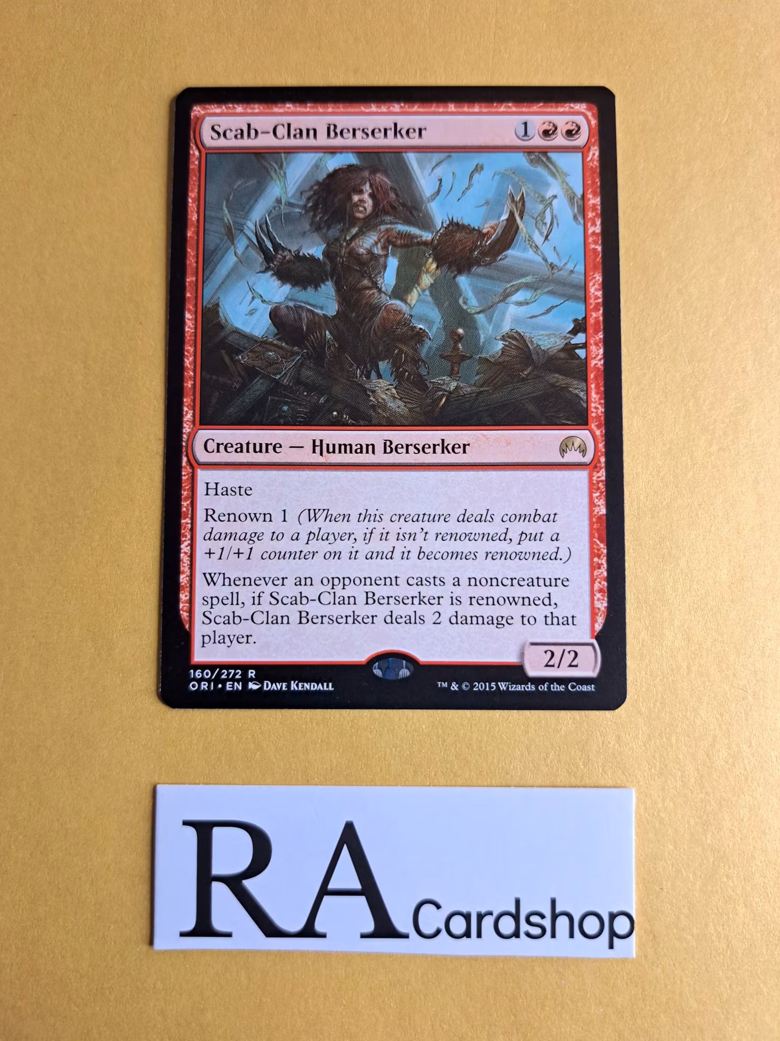 Scab-Clan Berserker Rare 160/272 Magic Origins (ORI) Magic the Gathering