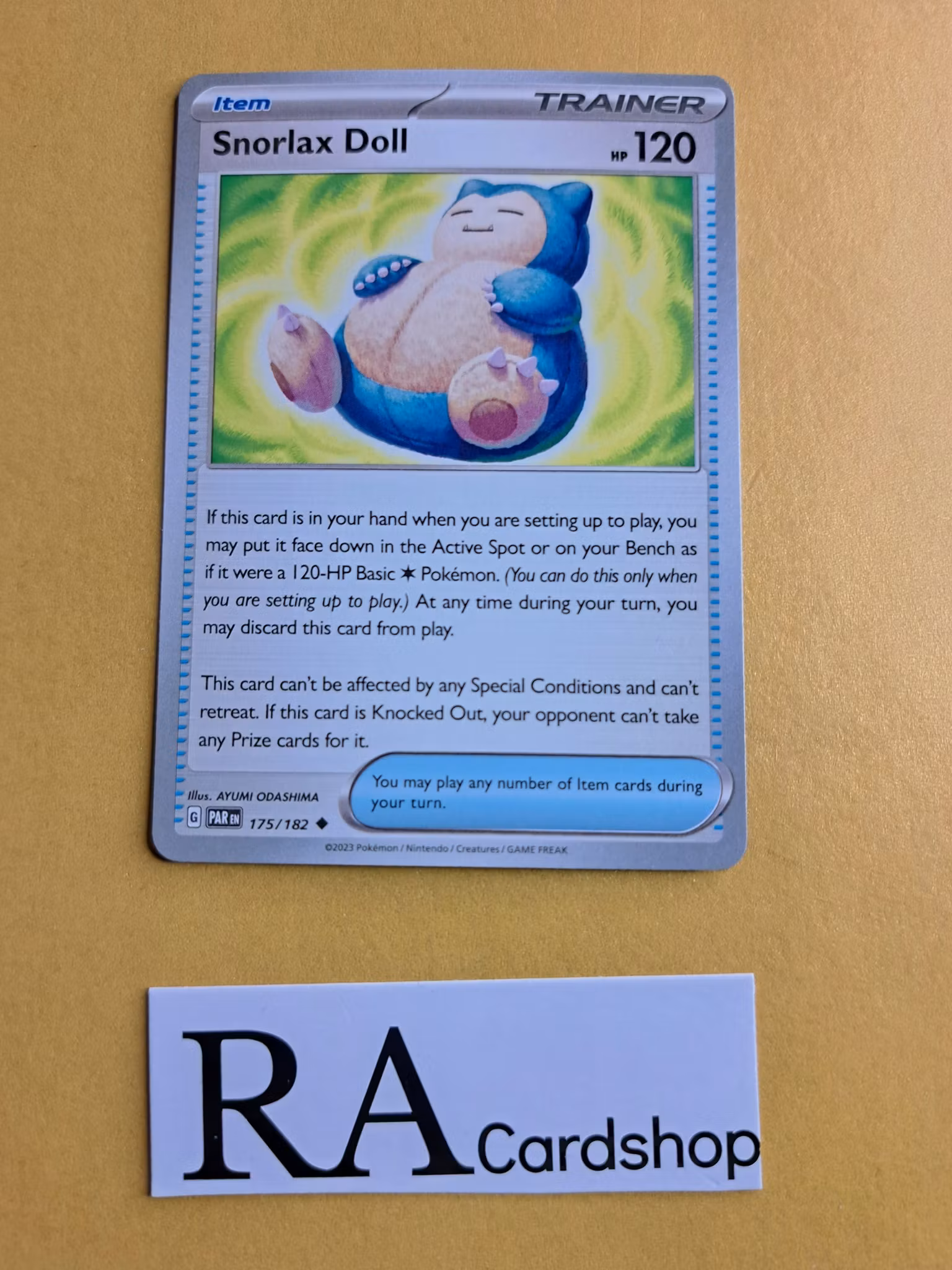 Snorlax Doll Uncommon 175/182 Paradox Rift Pokemon