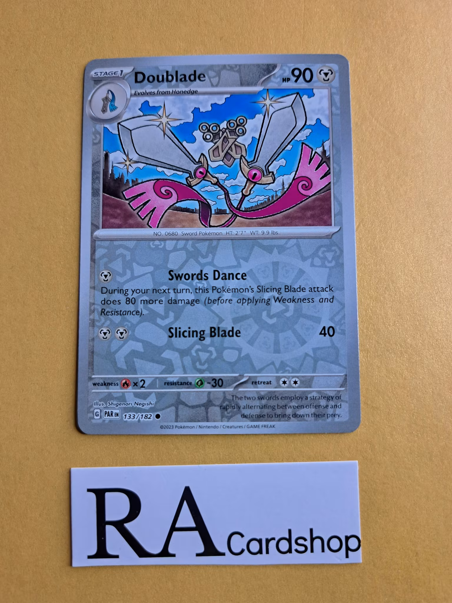 Doublade Reverse Holo Commomn 133/182 Paradox Rift Pokemon