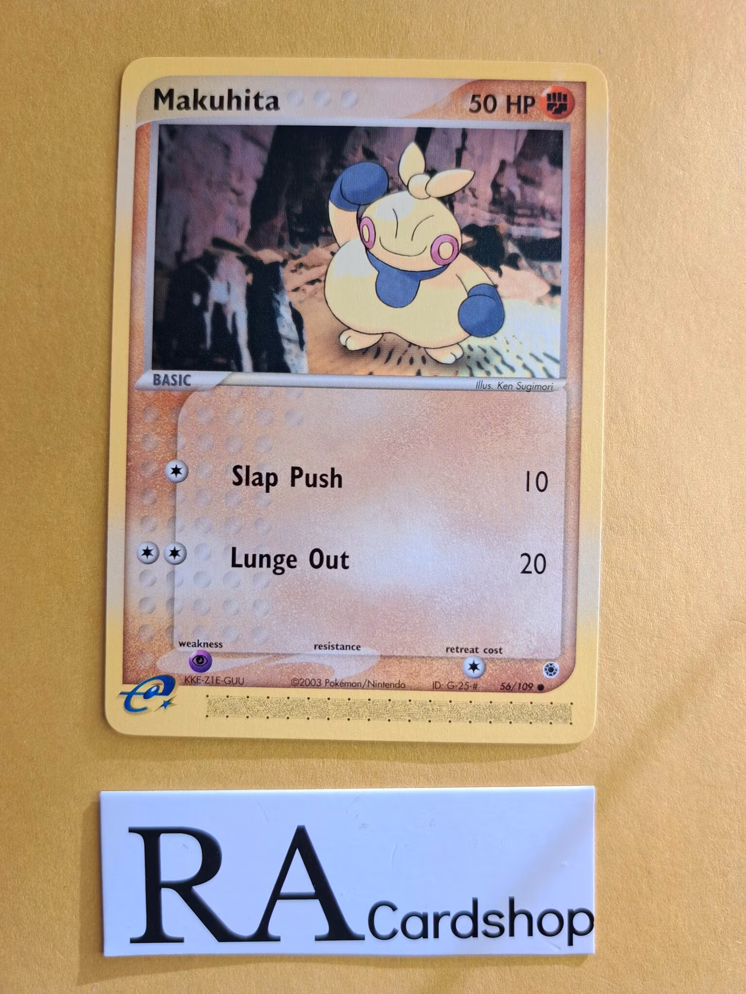 Makuhita Common 56/109 Ex Ruby & Sapphire Pokemon