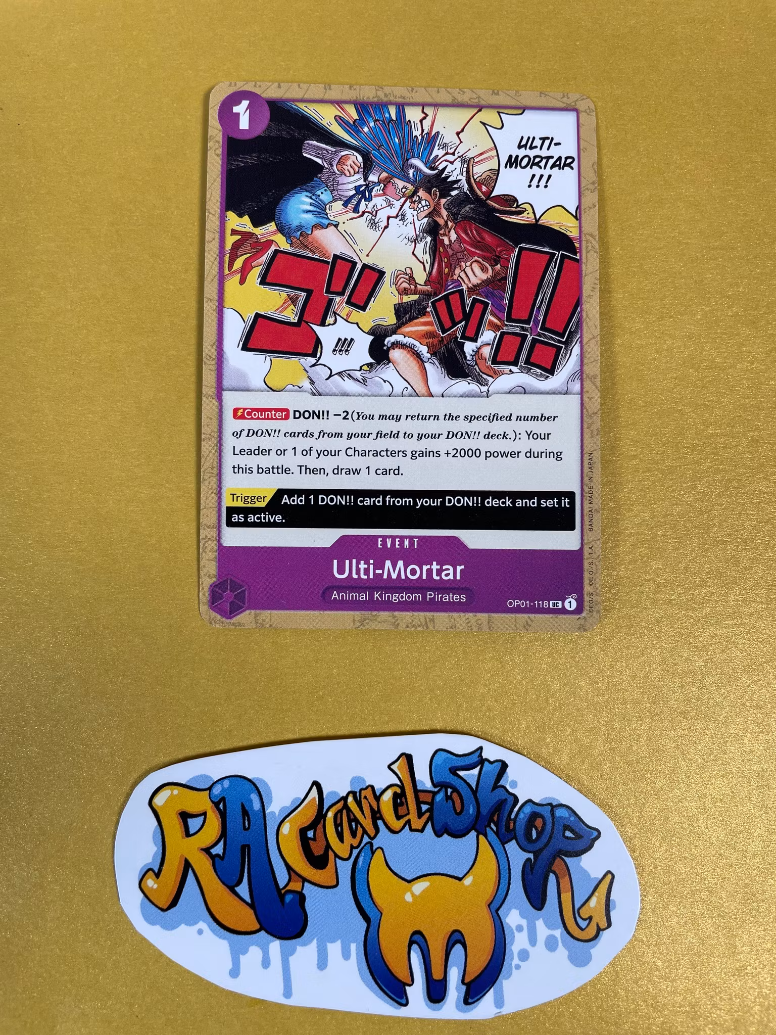 Ulti Mortar Uncommon OP01-118 Pre-Errata Romance Dawn One Piece